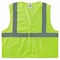 Ergodyne Hi-Vis Safety Vest, 100% recycled polyester, Lime, Size 2XL/3XL 8205HL-ECO - alternate 7